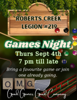 Games Night Sept 3